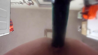 Garage Play with fuck machine