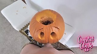 Step-Aunt Halloween Roleplay: Busty Blonde MILF Crystal Clark Fucks Step Nephew Jay Romero Doggystyle & Cowgirl