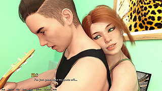 Dan Slides Cock Between Saga's Huge Tits Then Creampies Her Tight Ass
