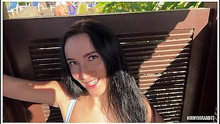 Risky Public Sex In A Beach Changing Cabin.weve Been Caught