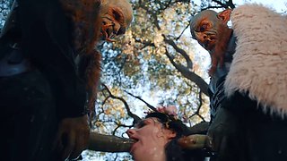 Maddie Wren Monster Fucked - Real Life Hentai Threesome