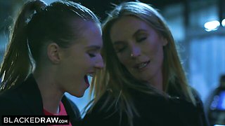 Amatory Ashley and Mona's doggystyle video