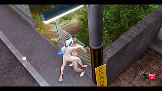 Genshin Impact Hentai - Ganyu Fucked in the Street - Japanese Manga Anime Porn