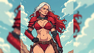 Anime Style Sexy Warrior MILFs