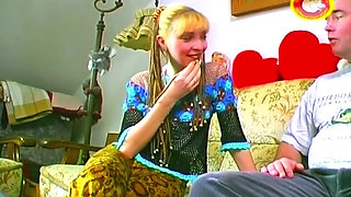 Blonde Amateur Fucked Hard on Couch and in Shower