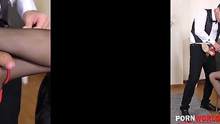 Kinky Hotel Room Foot Fucking