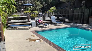 adorable neighbor gets ravaged and creampied - Rose Lynn