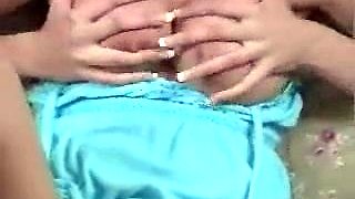 Chubby Brunette Big Boobs Dildo Masturbation