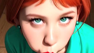 Stunning redhead brunette blonde pov blowjobs in hut beach