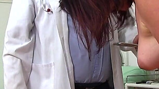 Mature Gyno- cam footage of mature woman gyno speculum exam + vaginal irrigation