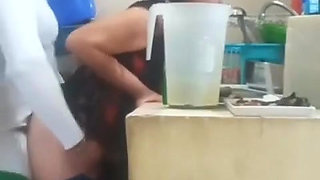 Maid Fucked by Her Boss, My Wife Almost Caught Us