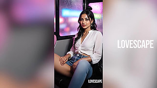 Risky Bus Ride: Desi Deepthroats Stranger in Public