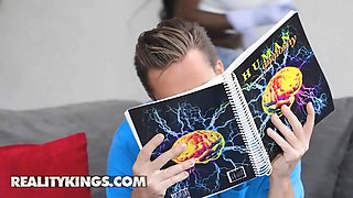 Reality kings - lisa belys sneakily sucks her bf friend's knob then takes him in the kitchen for a decent nail