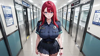 Office Uniform Too Tight, Elevator Door Squeezes Her Waist!