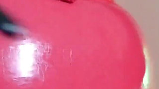 Amazing Big Ass Tease with Latex Outfit