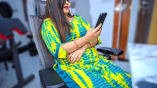 18+ Hot Indian stepsister first time fucked hard with Younger stepbro on Chair, she got hot cumshot on Hairy pussy.