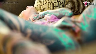 Dreadlocked Inked Girl Anal Cowgirl