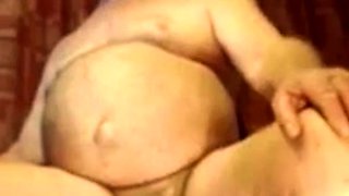 Meaty Uncut Cock Stroked by Daddy on Webcam