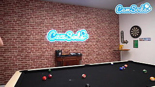 First Lesbian Experience for Two Hot Blonde MILFs - Big Tits Scissoring