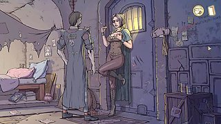 Animated, innocent girl, cartoon parody