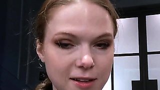 European bitch jerking fetish dude after he masturbates