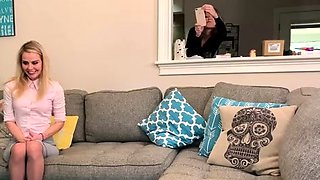 Macy Nikole - Office Lesbians Black Mailed To Strip