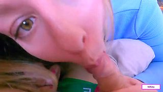 Step Sister Blowjob and Creampie - Big Ass Teen Fucked by Brother
