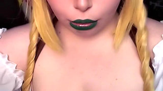 Irish Barmaid Gags on Massive Cock