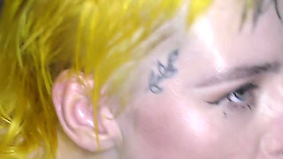 Debut Bukkake Facials for Lana Banana