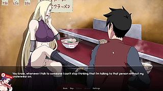 Naruto's appointment with INO to eat Ramen in Ichiraku