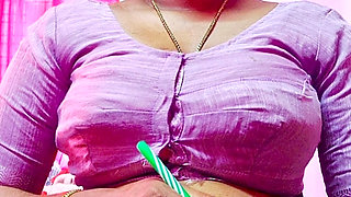 Desi Indian Milf Step Mom Helps Her Step son  to sex.