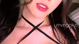 Awesome Teen With Big Boobs Dildo Masturbation