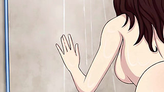 18yo Young Babe with a Perfect Big Ass Gets Her Tight Pussy Fucked Hard and Creampied in Shower - Naruto: Kunoichi Trainer