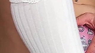 They Shouldn't Leave Her Alone with Stepdad! Innocent Stepdaughter Taboo Pussy Rubbing