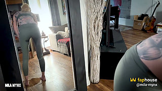 Gym Girl Desperation - Stepdaddy Makes Me Piss My Leggings the Second I Walk in