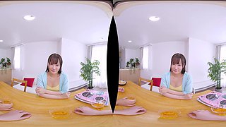 Japanese Students Explore VR POV Long Hair Bed