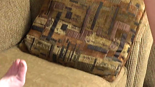 Anna Cummings Cheers Logan up with a Blowjob