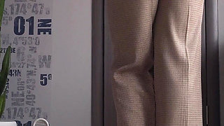 MILF Secretary Teases Tight Ass Till Her Pants Split