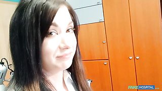 Fake doctor with a long penis fucked a hot brunette Vanessa B