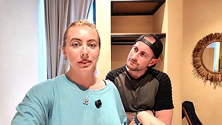Couple sex vlog, vlog, internal cumshot