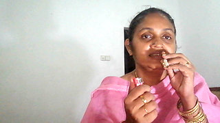 My Old Stepmother Caught Me Smoking and Seduced Me to Fuck Her