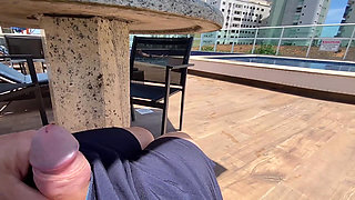 MILF Helps Me Cum at the Pool