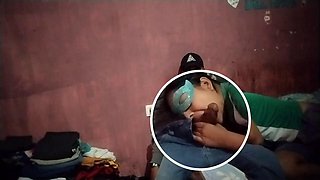 TS Marly18 Gags on Panawi18s Big Cock