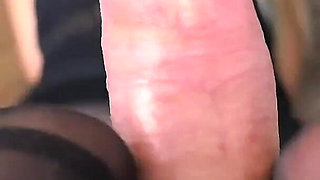 Heels & Pantyhose Footjob Until He Cums