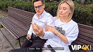 Vip4k. nice blondie cheating on her boyfriend for currency