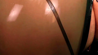Sexual latex rubber MILF Arya Grander slow meditative JOI