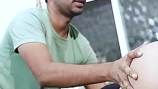 Desi Mallu Bhabhi Fucks Her Servant and Takes His Cock Cumshots on Her Face