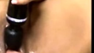 Monika Sweet masturbates her pussy and ass with toy