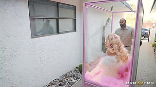 All Dolled Up Double Trouble: Threesome Orgy with Blonde MILFs Julie Cash, Savannah Bond, and David Lee