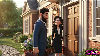 Boss & Secretary Forbidden Romance - Ai Animation Asmr